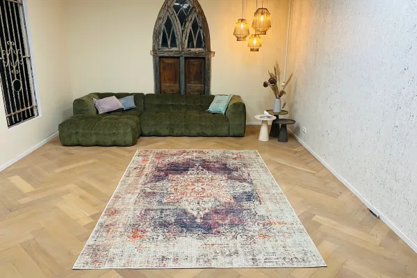 Vintage look vloerkleed in diverse maten nr 1581