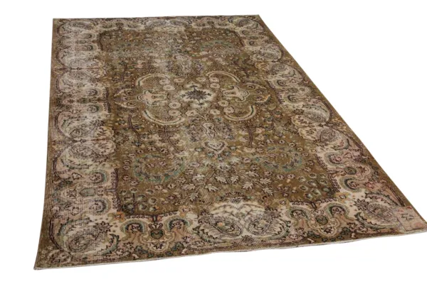 vintage vloerkleed bruin 18231 267cm x 167cm
