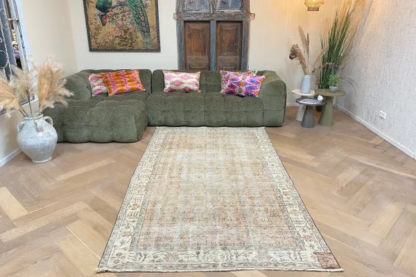 Vintage vloerkleed 36012 277cm x 153cm