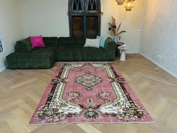 Vintage vloerkleed 13408 270cm x 175cm