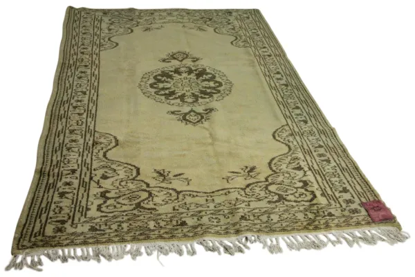 vintage vloerkleed beige 268cm x 173cm 
