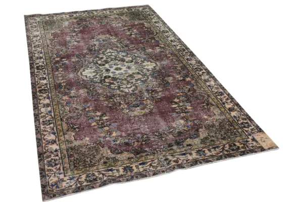 Vintage vloerkleed rood nr.19221 256cm x 154cm