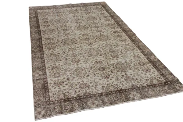 Vintage vloerkleed beige nr:20183 270cm x 162cm