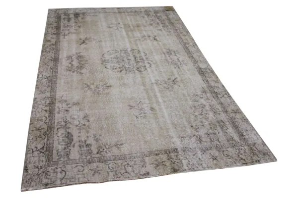 Sale Vintage vloerkleed groen 23581 275cm x 156cm