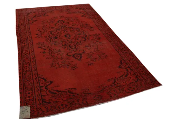 Vintage vloerkleed rood nr:24085 255cm x 169cm