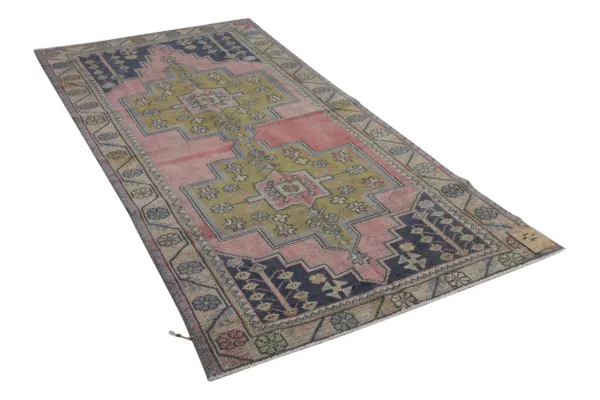 Vloerkleed uit Anatolië 268cm x 135cm 50-60 jaar oud 