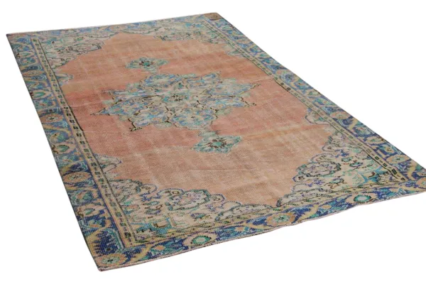 Vintage vloerkleed beige nr:34762 260cm x 161cm