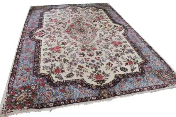 Vintage Kirman vloerkleed uit 1970, nr.45627 351cmx 246cm