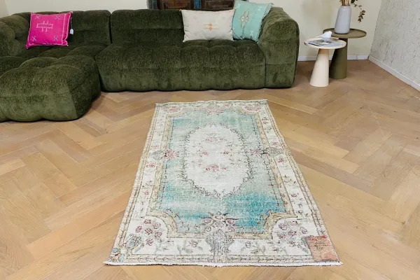 Vintage vloerkleed 46260 186cm x 110cm