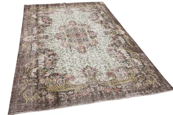 Vintage vloerkleed met groen 10826 289cm x 181cm