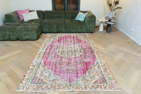 Vintage vloerkleed 11919 262cm x 167cm 