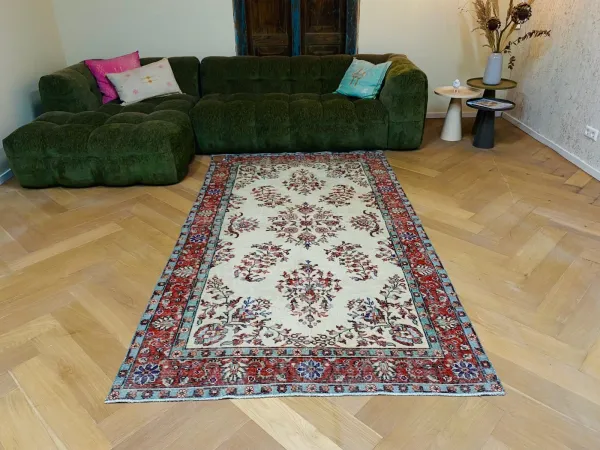 Vintage vloerkleed nr.13081 263cm x 146cm  