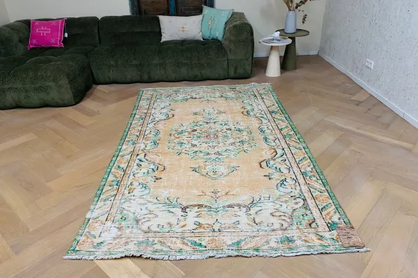Vintage vloerkleed 13201 246cm x 154cm  