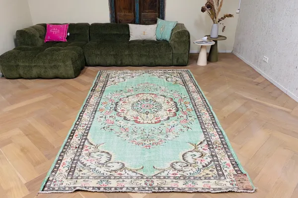 Vintage vloerkleed 14177 281cm x 162cm 