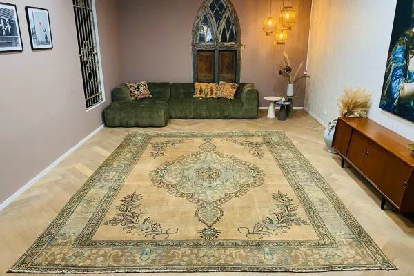 Vintage vloerkleed 14830 371cm x 292cm