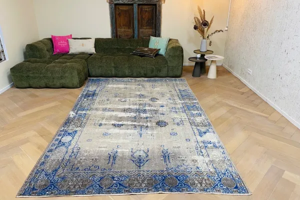 SALE Vintage vloerkleed diverse kleuren 1872 309cm x 195cm showroom model