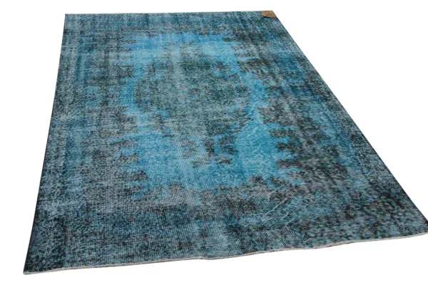 Vintage vloerkleed blauw 27996 261cm x 170cm
