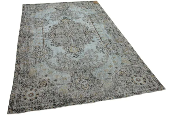 Vintage vloerkleed blauw 29777 271cm x 170cm