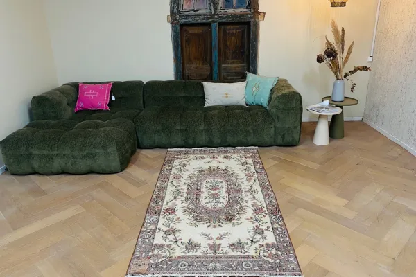 Vintage vloerkleed 45620 203cm x 109cm  