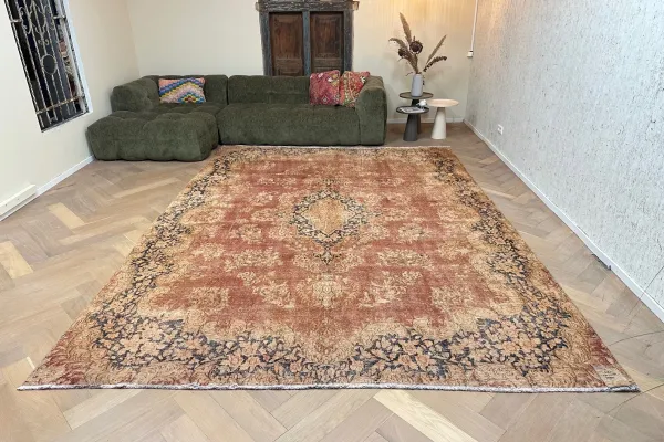 Vintage Perzisch vloerkleed 61853 377cm x 280cm
