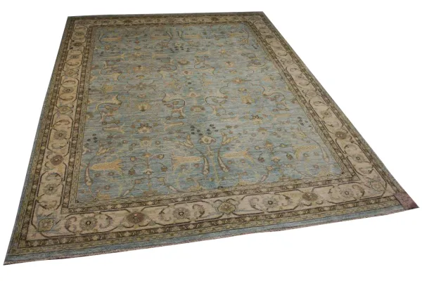 Gereserveerd Handgemaakt ziegler vloerkleed uit Afghanistan 4563 350cm x 260cm