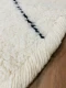 SALE Rond beni ouarain vloerkleed 240cm doorsnee kleed heeft een vlekje en strepen