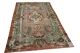 Vintage vloerkleed groen, bruin nr.12989 256cm x 148cm  