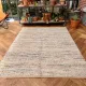 Sale vloerkleed jute beige, blauw 180cm x 120cm