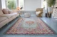 Vintage look vloerkleed pastel kleuren nr.1471, in diverse maten verkrijgbaar