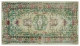 Vintage vloerkleed met groen 34451 265cm x 148cm