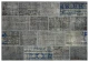 patchwork vloerkleed grijs nr.35401 230cm x 161cm