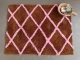 Badmat 16011 bruin/roze 90cm x 70cm