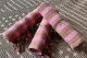 Set van 3 hamamdoeken gestreept bruin, roze 100% katoen (170cm x 90cm)  