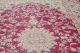 Buitenkleed van gerecycled gevlochten kunststof 180cm x 120cm roze rood goud