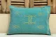 Sabra Kussen uit Marokko groen / blauw  60cm x 40cm incl vulling nr.62691