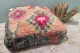 SALE Moroccan Pouf No. 47033 60cm x 60cm x 25cm including filling (pouf has a hole, see photos)