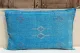 SALE Sabra Kussen uit Marokko blauw 60cm x 40cm incl vulling nr.93319 (kussen heeft een gaatje)