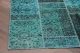patchwork vloerkleed turquoise nr.20638 231cm x 162cm 