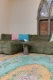 vintage look vloerkleed geel met blauw verkrijgbaar in diverse maten.  