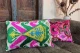 Ikat Velvet kussen wit 60cm x 40cm incl binnen kussen 
