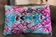 Ikat Velvet kussen blauw 60cm x 40cm incl binnen kussen 