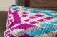 Ikat Velvet kussen blauw 60cm x 40cm incl binnen kussen 