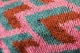 Ikat Velvet kussen blauw roze 60cm x 40cm incl binnen kussen 