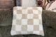 Sale Berber kussen beige 45cm x 45cm, incl. vulling met vlekje!