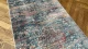 Loper vloerkleed met zachte pool, donkere tinten, 300cm x 80cm