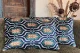 Ikat Velvet kussen blauw 60cm x 40cm incl binnen kussen nr.98684