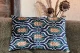Ikat Velvet kussen blauw 60cm x 40cm incl binnen kussen nr.98684