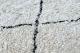 Badmat berber vloerkleed 150cm x 90cm, 100% katoen met antislip
