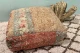 SALE Marokkaanse Poef 60cm x 60cm x 25cm nr: 44072 poef heeft kale plek