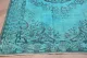 Vintage vloerkleed aqua blauw 1102 291cm x 188cm